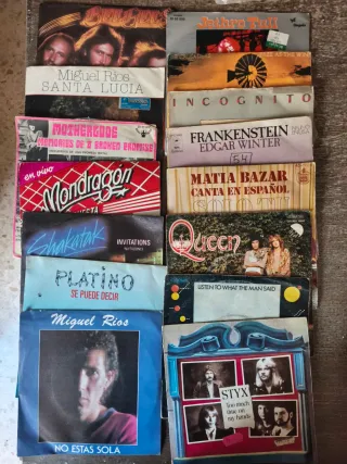 Lote 14 Vinilos Singles Pop Rock