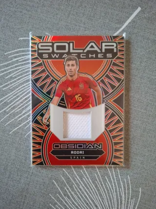 Carta de Futbol Rodri Panini Obsidian Patch /199