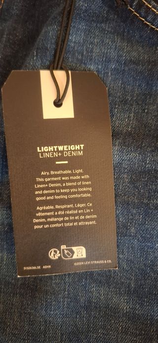 Levi's 511 Hombre Linen Denim light weight