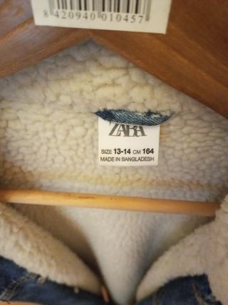 Cazadora vaquera Zara forrada