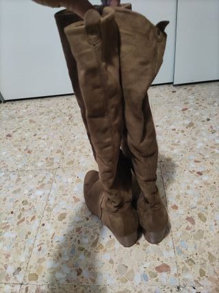 Botas altas marrones mujer