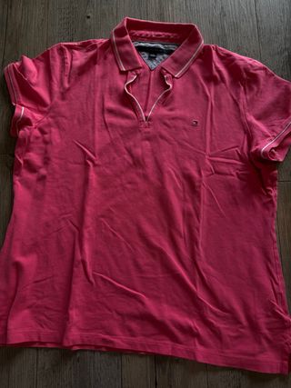 Polo Tommy Hilfiger Rosa Talla XL