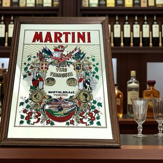 Specchio pubblicitario Martini Vintage Originale