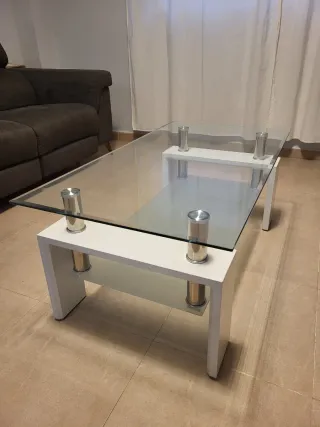 Mesa de centro cristal 