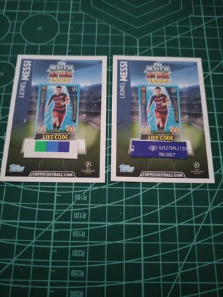 2 Cromos Messi Champions League 15/16