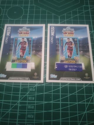 2 Cromos Messi Champions League 15/16