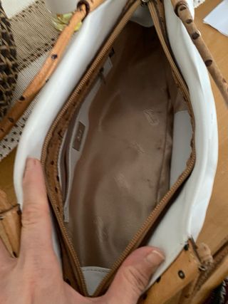 Bolso de hombro Cats blanco