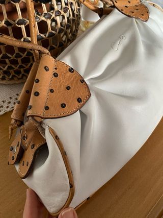 Bolso de hombro Cats blanco