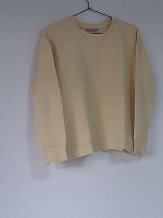 Jersey fino algodón amarillo clarito