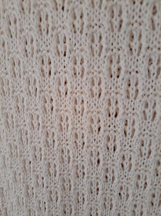 Conjunto beige de punto