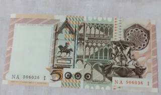 Banconota 5000 Lire Antonello da Messina FDS