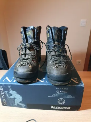 Bota La Sportiva Makalu Hombre Beige/Negro