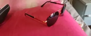 Gafas de Sol Tipo Piloto Rojas/Dorado Polarizadas