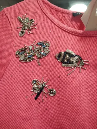 Jersey señora con abalorios