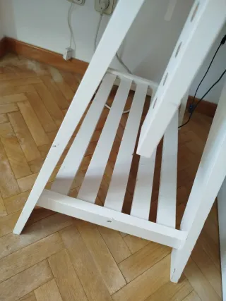 Mesa caballete Ikea blanca madera