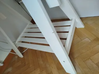 Mesa caballete Ikea blanca madera
