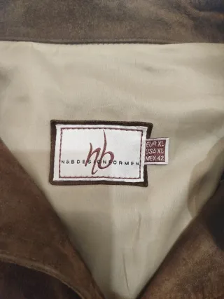 Chaqueta de Ante Caballero Marrón