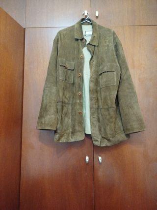 Chaqueta de Ante Caballero Marrón