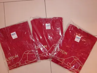 T-shirt Alstom Italo - Gildan Rossa M