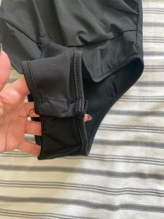 Body manga larga con guantes