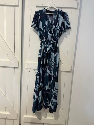 Vestido largo estampado verano
