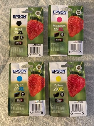 4 Cartuchos Tinta Epson 29XL ORIGINALES 