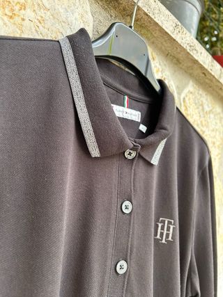 Polo a maniche lunghe donna Tommy Hilfiger L nero