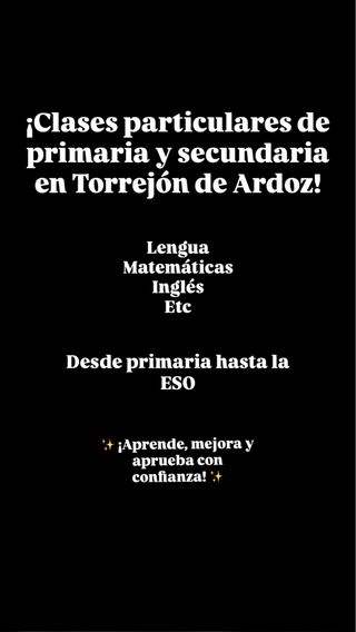 Clases particulares en Torrejón de Ardoz