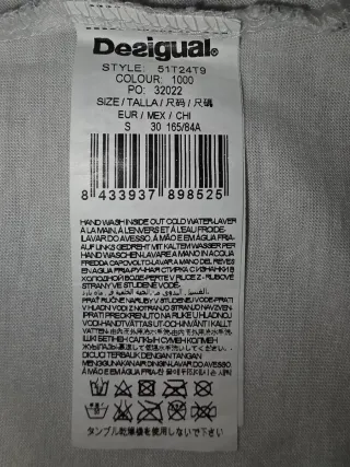 Camiseta Desigual Estampada Círculos Talla S