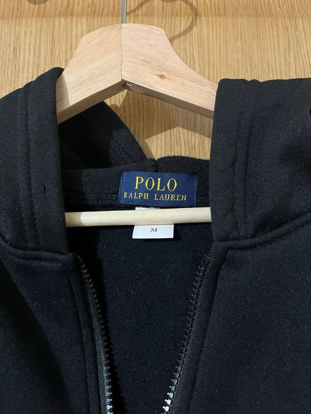 Sudadera Polo Ralph Lauren Negra Cremallera