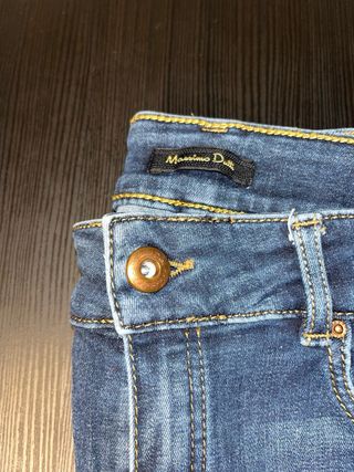 Pantalón Jean Massimo Dutti Mujer Azul