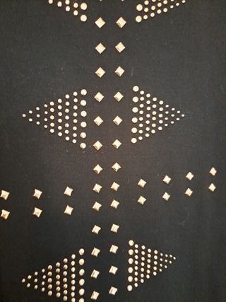 Vestido fiesta negro con pedrería