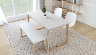 Tablero mesa blanco 140x68.5x2.5cm