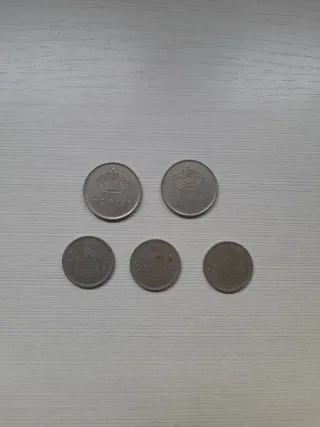 2 Monedas 25 Pesetas 1983 Carlos Rey