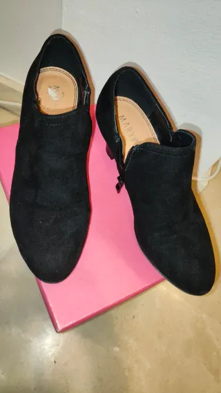 Botines de tacón negros 37