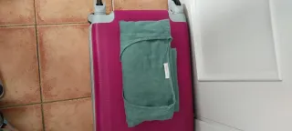 Vestido lino manga corta Made in Italy