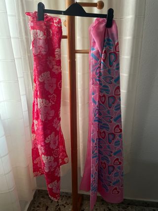 Lote 2 bufandas estampadas
