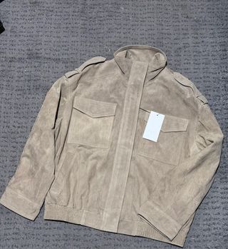 Chaqueta Zara Ante Beige Talla M - Viral