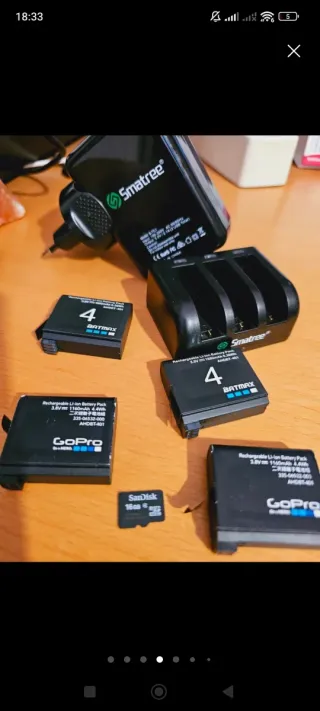GoPro Hero 4 Silver + Accesorios.
