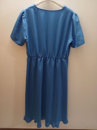 Vestito Kiabi blu elegante donna tg. L