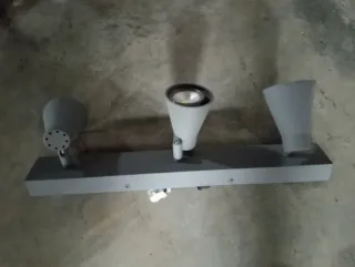 Aplique de pared/techo gris