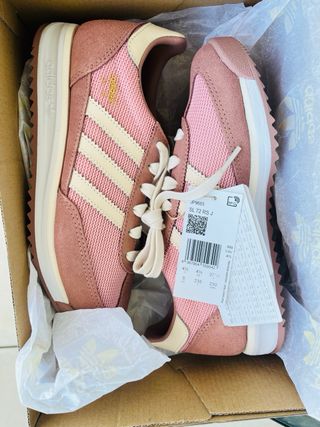 Adidas Zapatillas Deportivas Rosa y Beige
