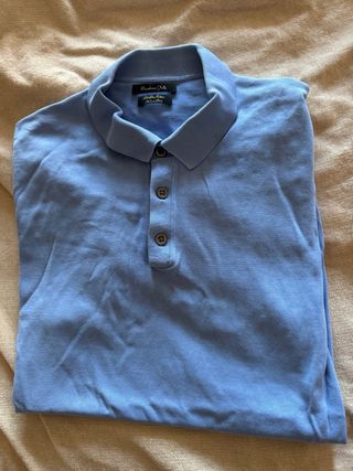 Polo Massimo Dutti Azul Celeste Talla M