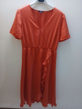 Vestito Kiabi rosso lungo tg.XL