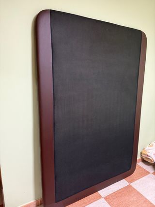 Base tapizada 135x190 piel