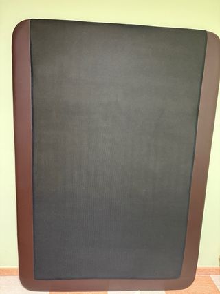 Base tapizada 135x190 piel