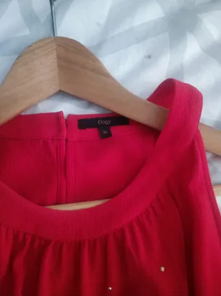 Vestido Elogy Rojo con Pedrería de El Corte Inglés