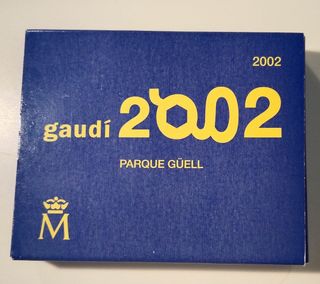 Moneda 10 euros España 2002 Gaudí Parque Güell