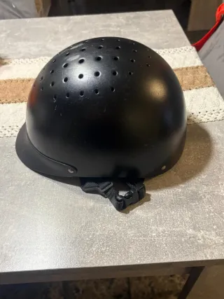 Casco de equitación negro de hombre talla m