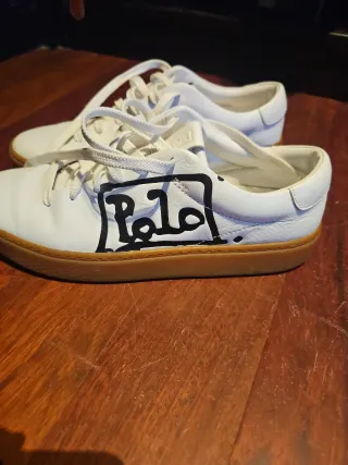 Zapatillas Polo Ralph Lauren Piel Blancas